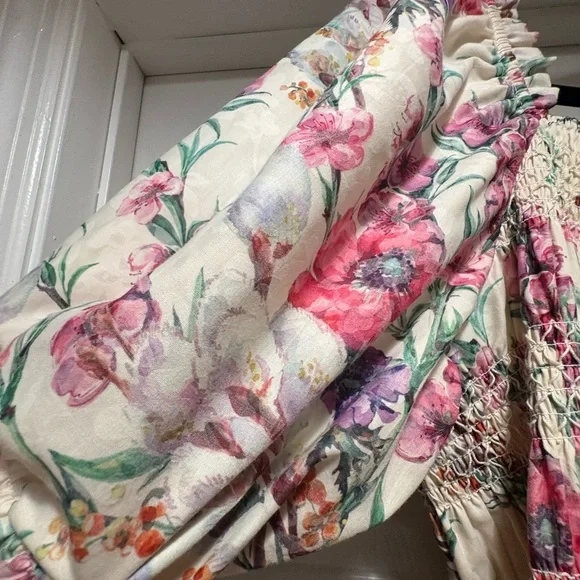 Baltic Born Tulsa Smocked Floral Maxi Dress  - SIZE 2XL - Picture 6 of 13